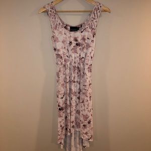 Pink flower patterned dress